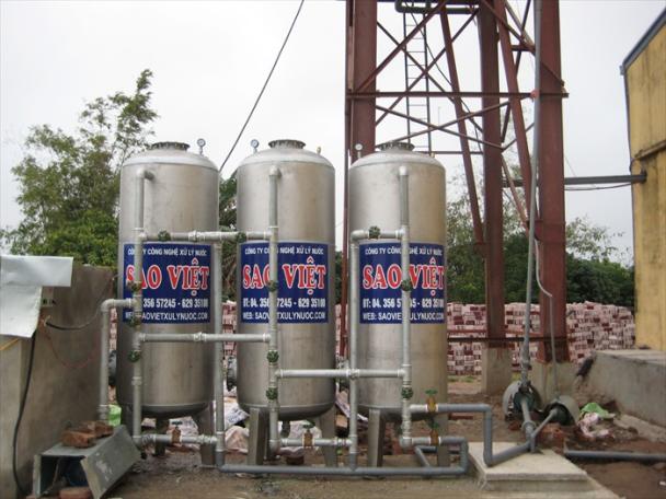 Hệ thống xử lý nước sông,công suất 30m3/h